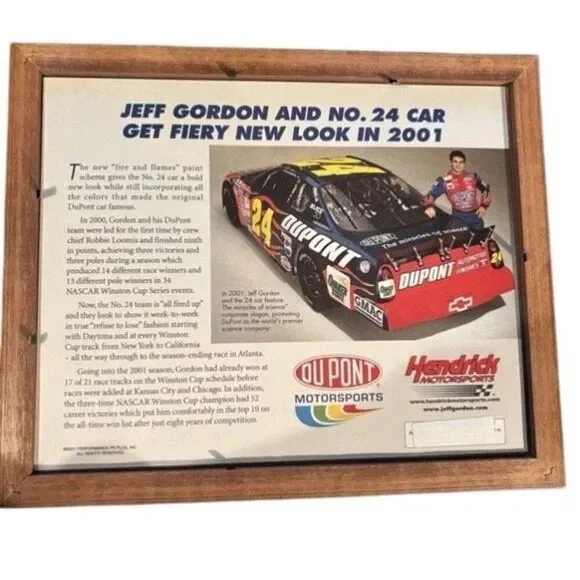 NASCAR Jeff Gordon All Fired Up Framed Photo - Picture 3 of 6